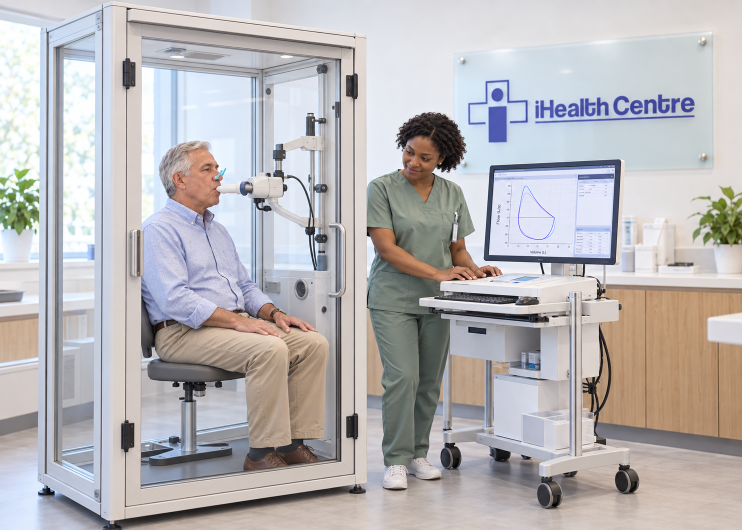 Pulmonary function testing at iHealth Centre