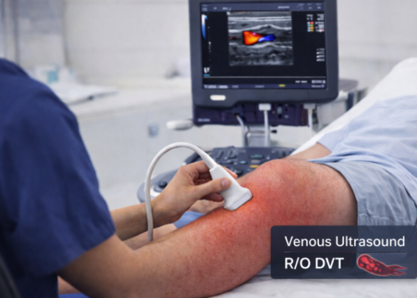 Venous ultrasound of the arms and legs